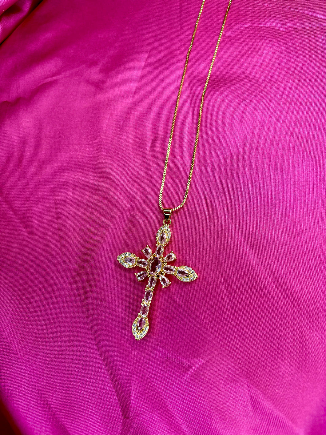 Everlasting Cross Necklace ￼