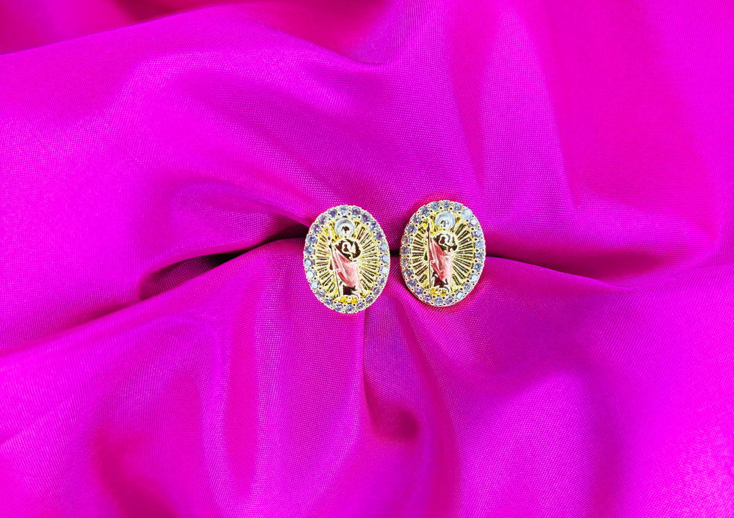 San Judas three tone Studs